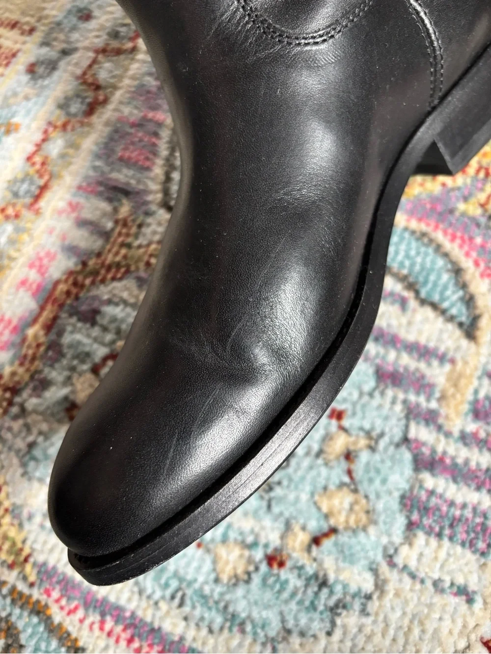 Frye Melissa Button 2 Boots - Black Leather - 6.5